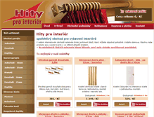 Tablet Screenshot of hity-pro-interier.cz